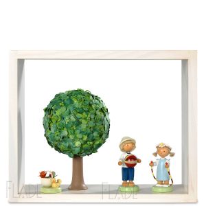 Apfelbaum im Rahmen, Sommer (ohne Figuren)