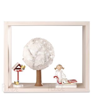 Apfelbaum im Rahmen, Winter (ohne Figuren)