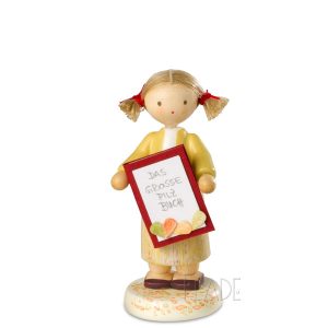 Mädchen mit großem Pilzbuch<br> FLADE and friends Edition 2016
