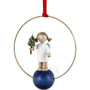 Weihnachtsschmuck - Engel mit Bäumchen
