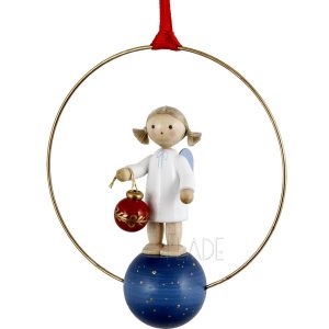 Weihnachtsschmuck - Engel mit Christbaumkugel
