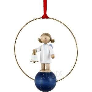 Weihnachtsschmuck - Engel mit Glocke