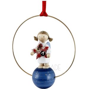 Weihnachtsschmuck - Engel mit Stern (1)