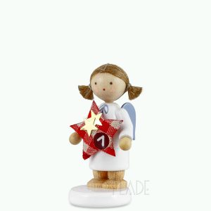 Engel mit Stern (1) <br>Der rot-weiß-karierte Adventskalender