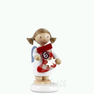Engel mit Stiefel (6) <br>Der rot-weiß-karierte Adventskalender