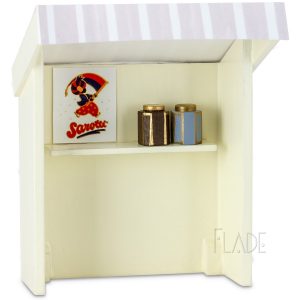 Marktbude Schokoladenverkäuferin