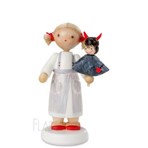 Mädchen mit Teufelchen