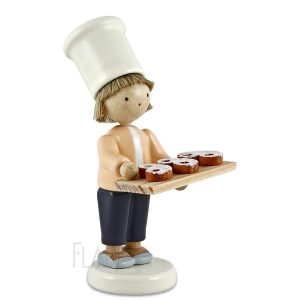 Kleiner Bäcker mit Brezeln