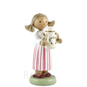 Mädchen mit Kaffeekanne