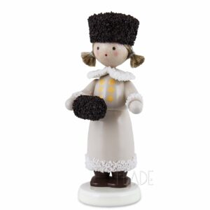 Mädchen mit Pelzmütze und Muff