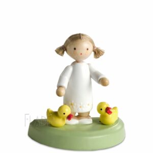 Mädchen mit zwei Entchen