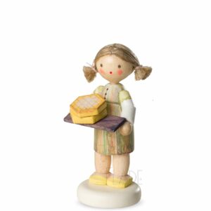 Mädchen mit Honigwaffeln