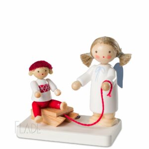 Engel mit Puppe auf Schlitten (20)