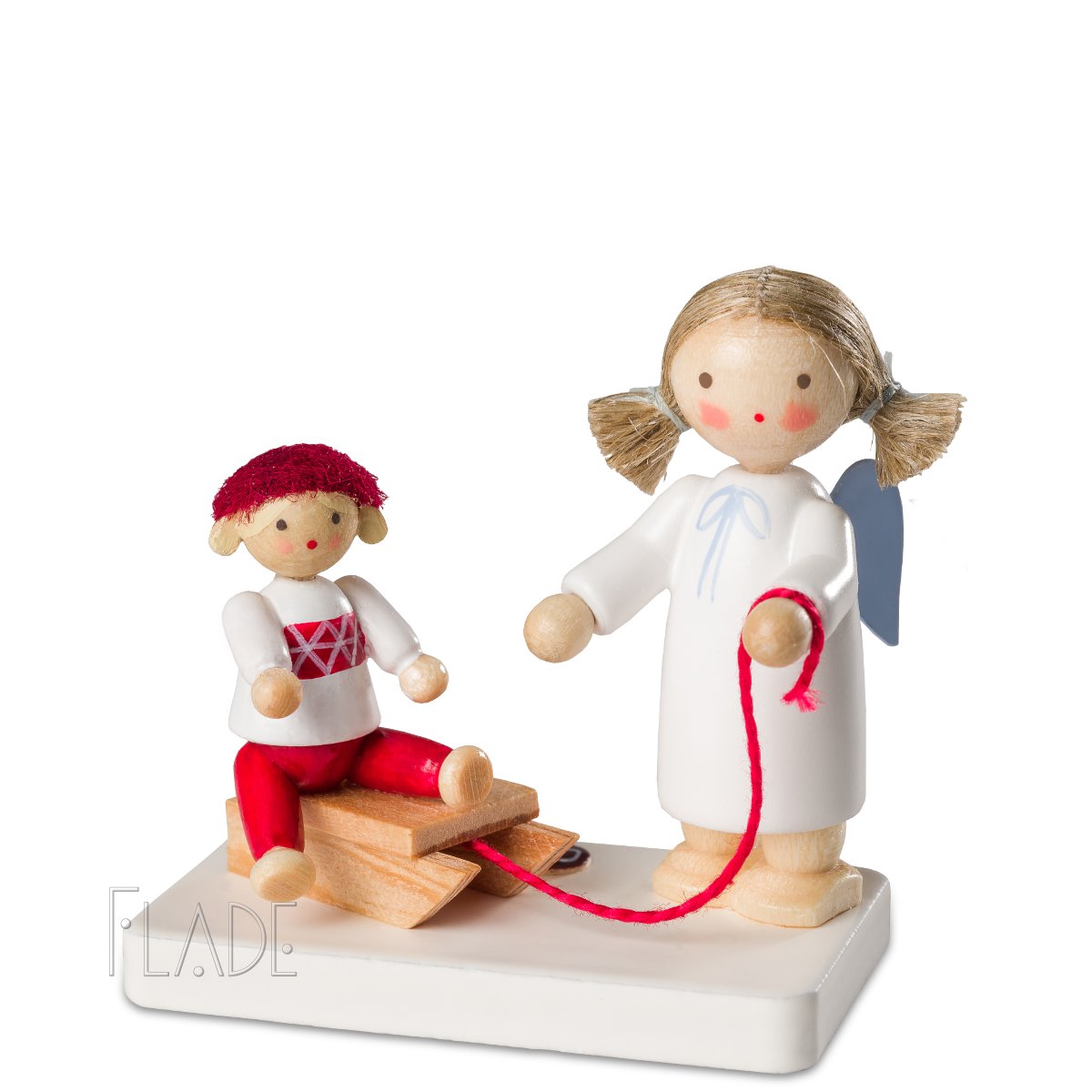 Engel mit Puppe auf Schlitten (20)