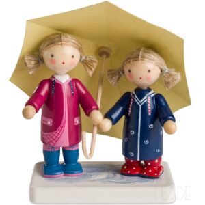 Mädels unterm Regenschirm<br> FLADE and friends Edition 2025 "Pfützenkinder"