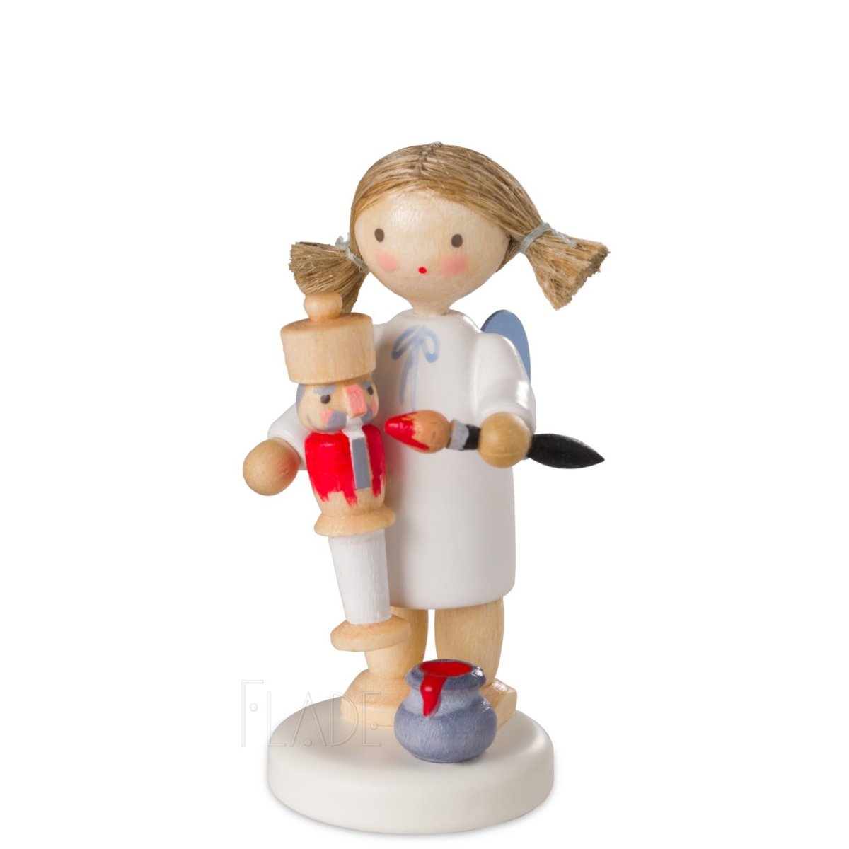 Engel mit Nussknacker und Pinsel