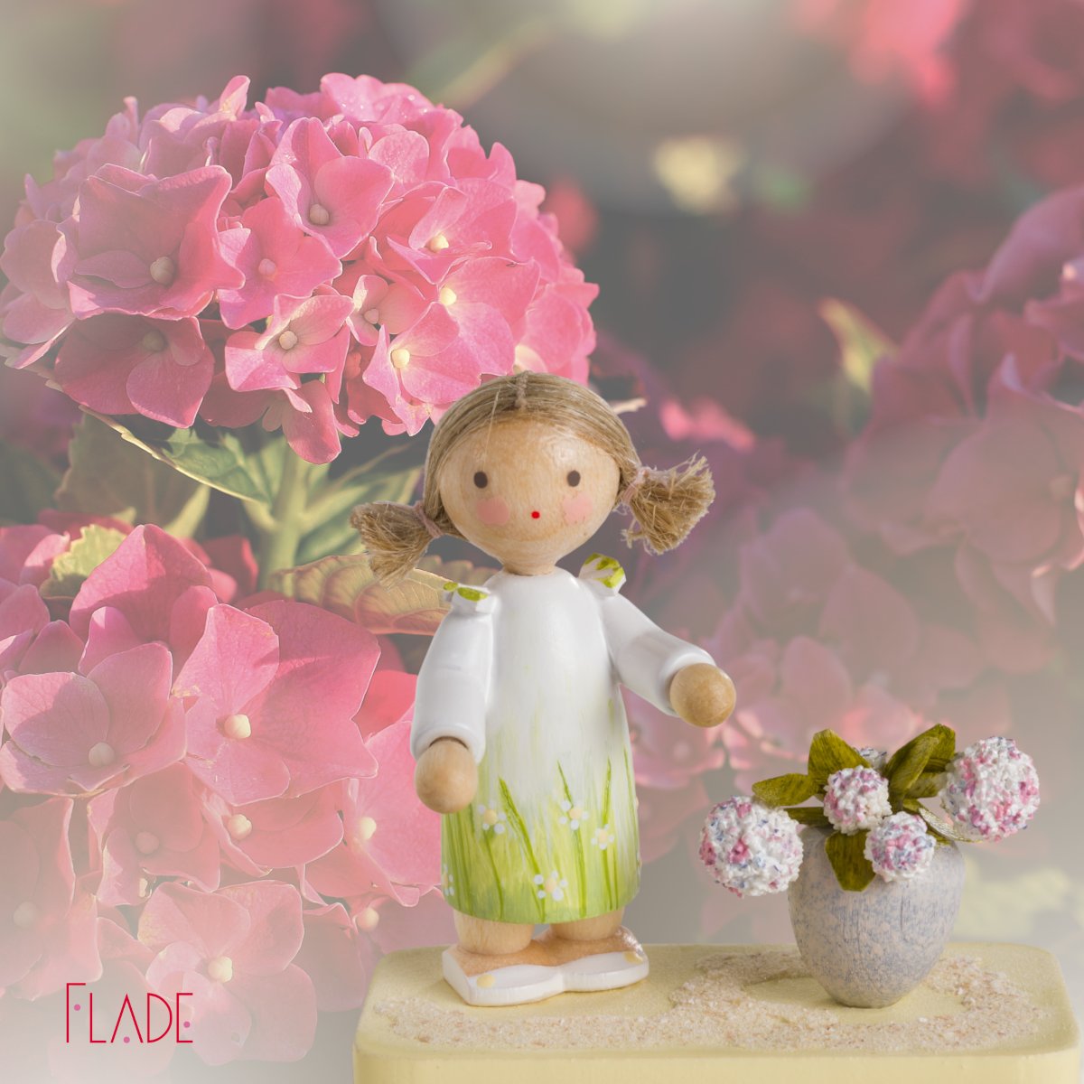 Mädchen mit Hortensie – Bild 2